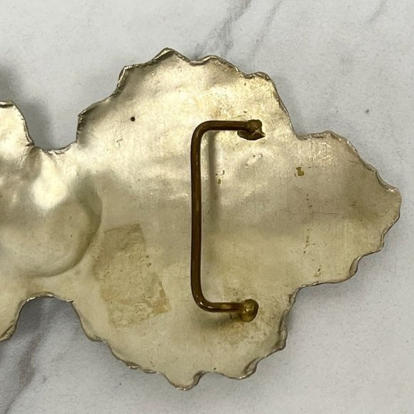 Vintage Gold Floral Belt Buckle - Picture 8 of 8